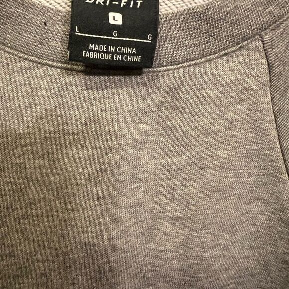 Nike Crop Sweatshirt Women's Large Long Sleeve Graphic Logo - Picture 5 of 5